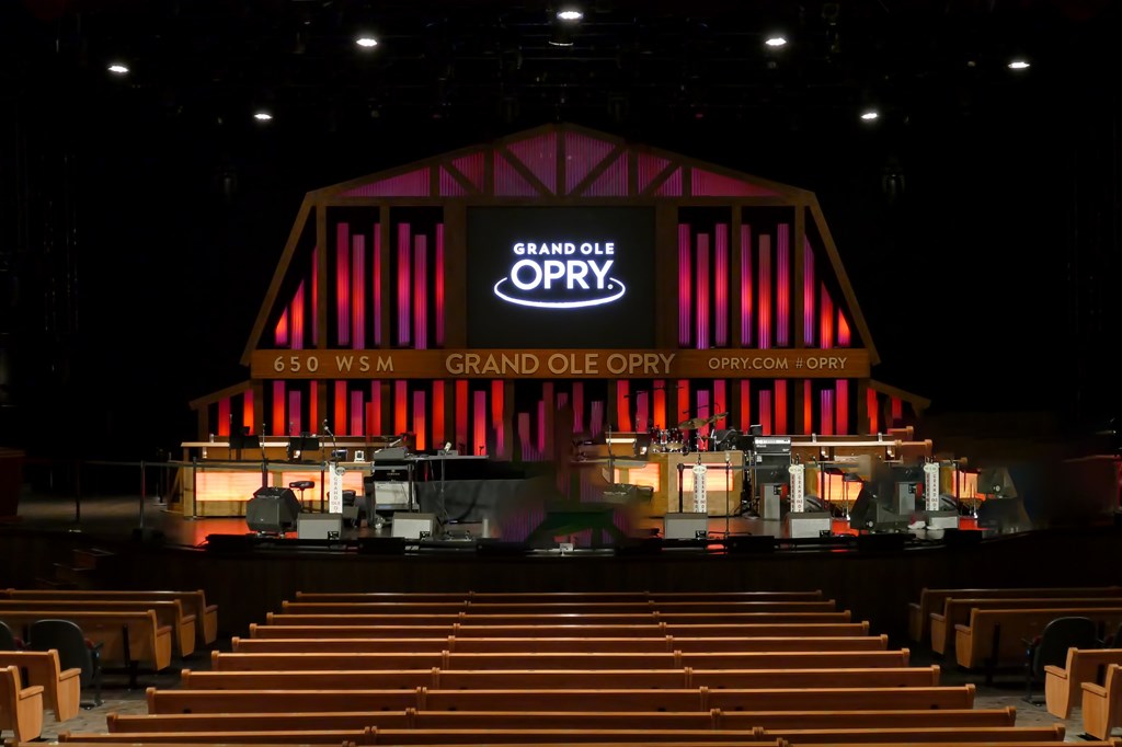 The Grand Ole Opry stage.