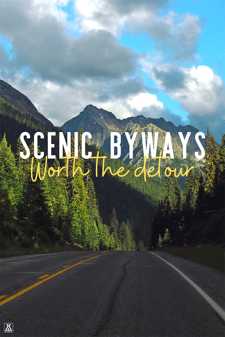 Get off the beaten path and give one of these scenic byways a try on your next road trip. Whether you're looking for epic mountains or rolling dunes, you'll find lots to see on our list of nine scenic byways.