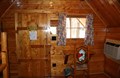 One room cabin inside front