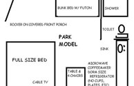 Deluxe Camping Cabin-Park Model Floor Plan