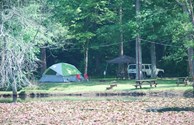 Tent sites on the Lily Pad Lake