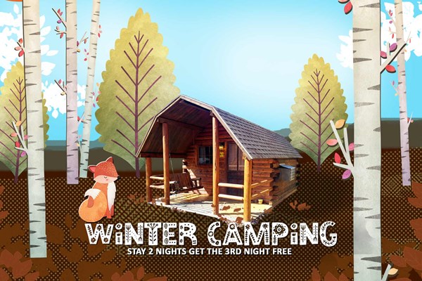 Winter Cabin Camping Special Photo