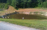 First fishing in the new POND !!!