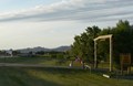 Kampground approach, Badlands in background