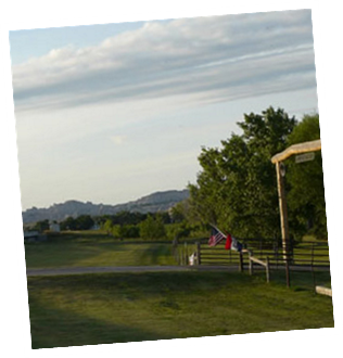 Kampground approach, Badlands in background