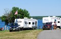 We have camping right ON the water's edge!