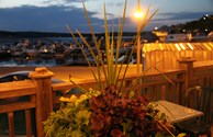 Summer evening waterfront dining, Midland, ON