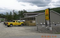 New front desk and store building