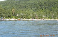 Boat ramp, marina and beach