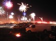 Independence Day Fireworks on the Beach Photo