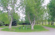 Water and electric pull-thru sites