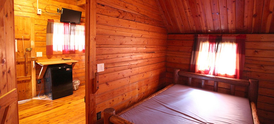 Don't worry about packing a cooler, this cabin comes with a mini-fridge.
