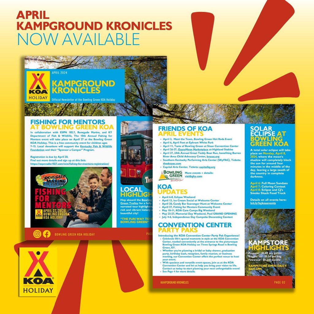 KOA Kampground Kronicles April 2024