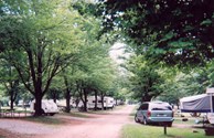 Pull thru RV sites