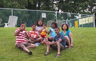 Relaxing at the Ice Cream Social