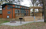 One of our Deluxe Cabins with a loft
