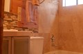 Newly finished bathrooms in some cabins
