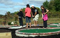 Our very first golfers on our new course