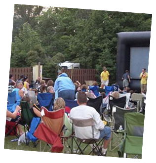 Watch movies under the stars
