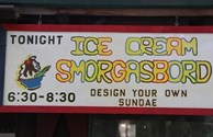 Don't miss the Ice Cream Smorgasbord