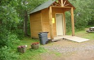 Satellite Bathroom in the woods