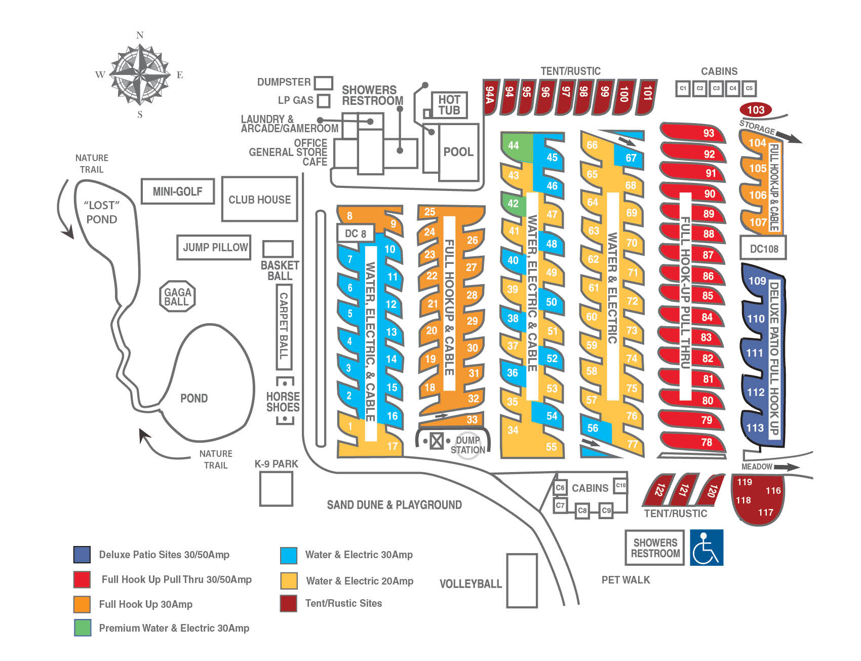 Benton Harbor, Michigan Camping Amenities Coloma / St. Joseph KOA