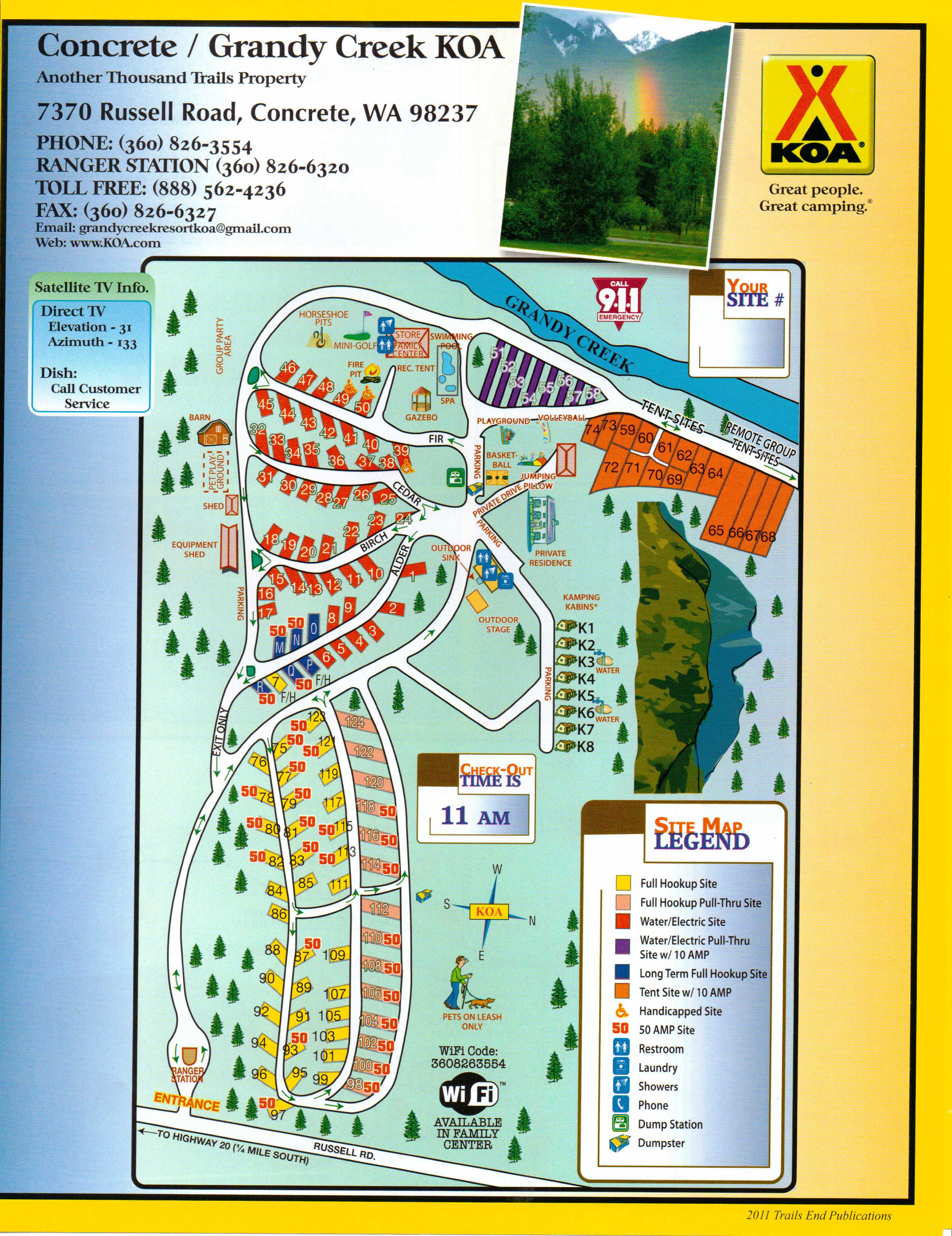 Activities, attractions and events for the Concrete / Grandy Creek KOA