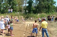 Mud Tug-O-War at Game Time