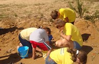 Making Sand Candles at Craft Time