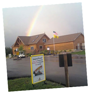 The pot of gold at the end of the rainbow!
