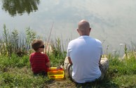Dad & Son enjoying a little fishing