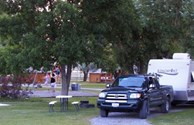 Site C1, playground & kabins