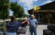 Motor cycle camping that's very pet friendly