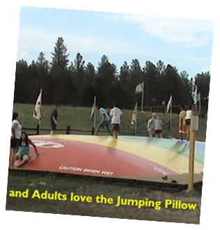 Kids love the jumping pillow