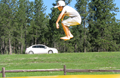 Car Jumping at Custer KOA