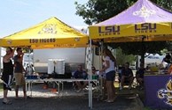 LSU/Oregon Fans at Dallas Arlington KOA 9/2011