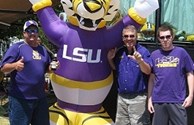 LSU/Oregon Fans at Dallas Arlington KOA 9/2011