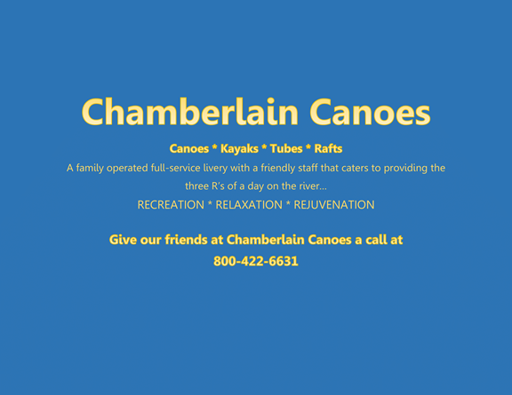 Chamberlain Canoes - Canoes, Kayaks, Tubes, Rafts