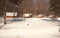 Cabins in our winter wonderland