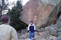 Hiking to the petroglyphs