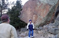 Hiking to the petroglyphs