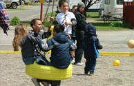 Hanging out on the playground