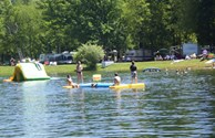 Emmett KOA Aqua Park that the Kids LOVE!