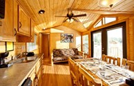 The inside of our lodge