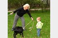 Kids love to walk the goat