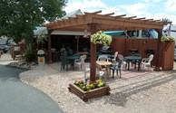 Our KOA Pavilion and patio