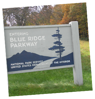 Blue Ridge Parkway entrance less than 100 yards!