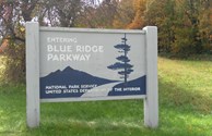 Blue Ridge Parkway entrance less than 100 yards!
