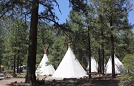 We have 6 authentic teepee's!