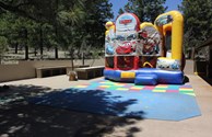 Bounce House and Splash Pad located at the Korral Activity Center